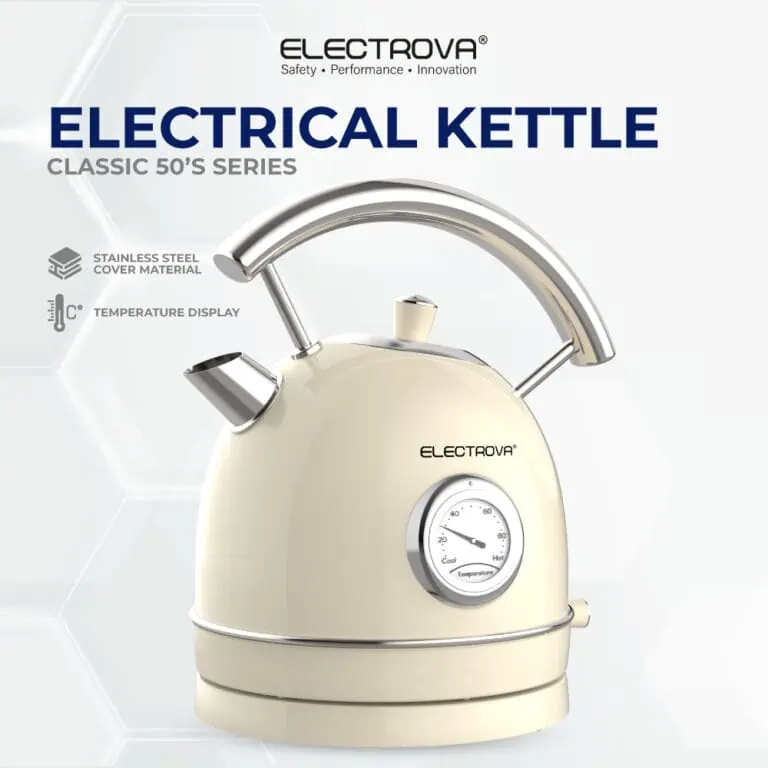 Electrova Classic 50's Series Stainless Steel Electric Kettle (1.8L)
